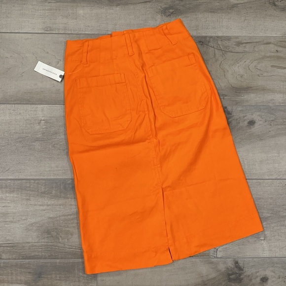 NWT Anthropologie Maeve Colette Skirt in Orange - Picture 8 of 9